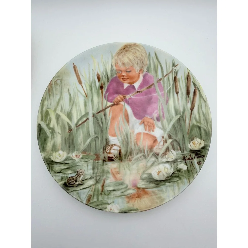 Vintage Collector Plate 3 Lot Reco Knowles Vague Shadows Little Red Riding Hood